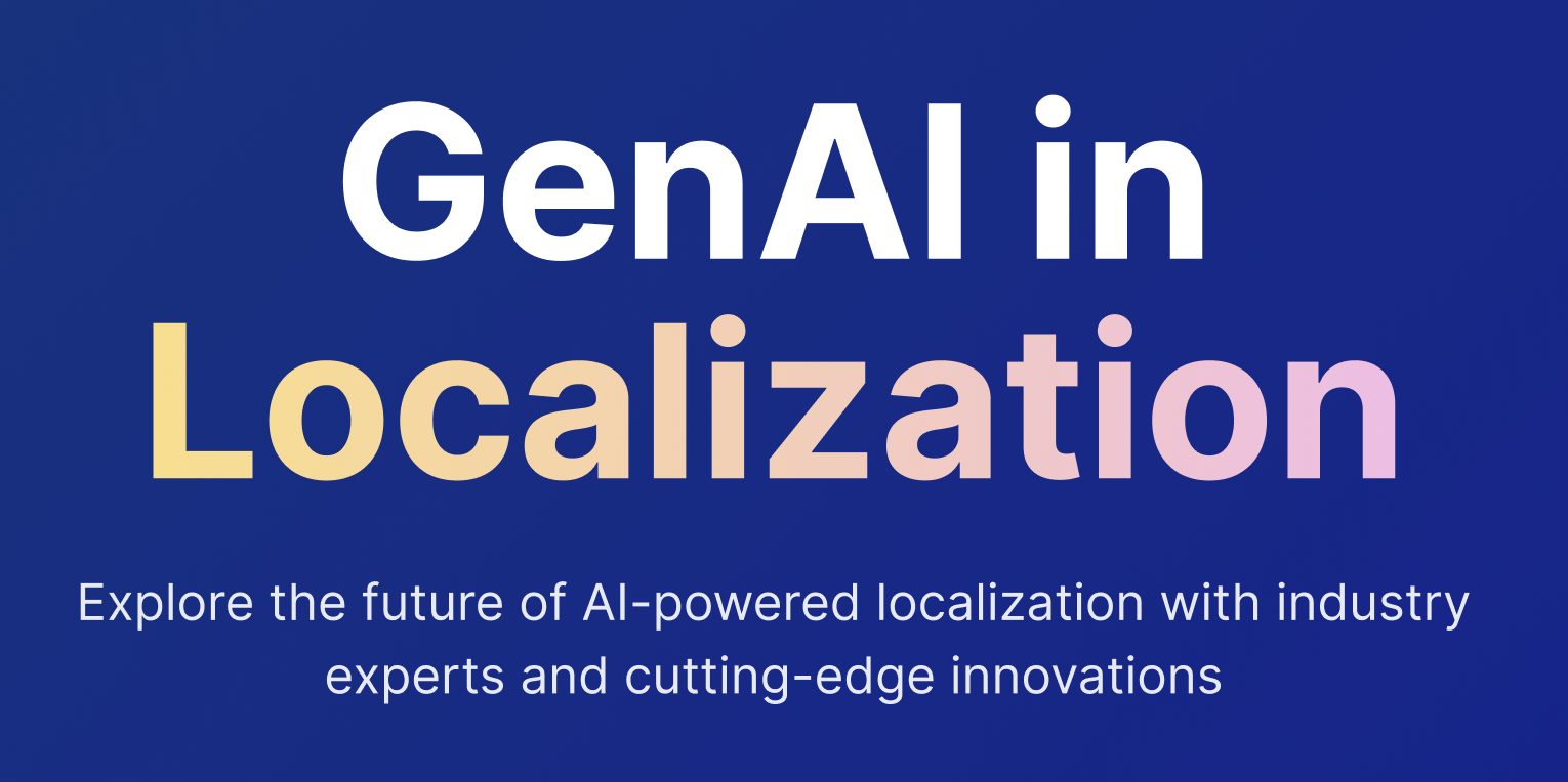 GenAI in Localization Conference, 2025 banner