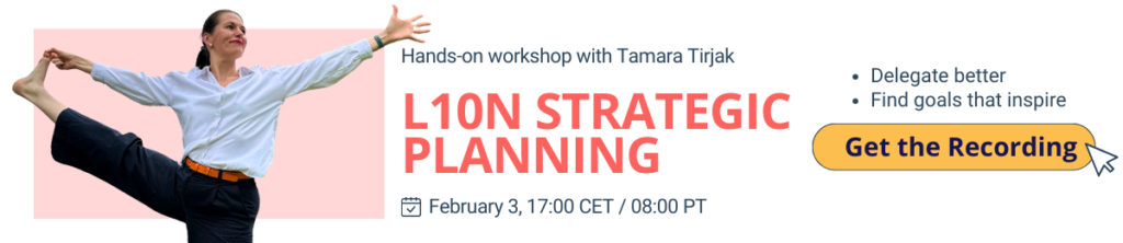 Banner: Hands-on workshop with Tamara Tirjak: Localization strategic planning. Get the Recording