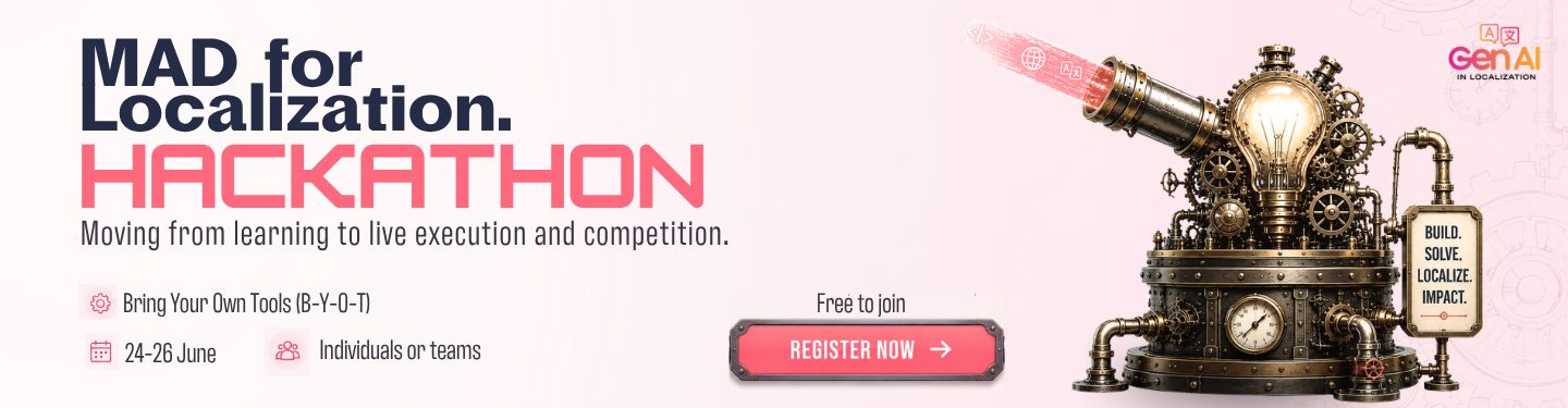 MAD for Localization Hackathon Poster: Register now