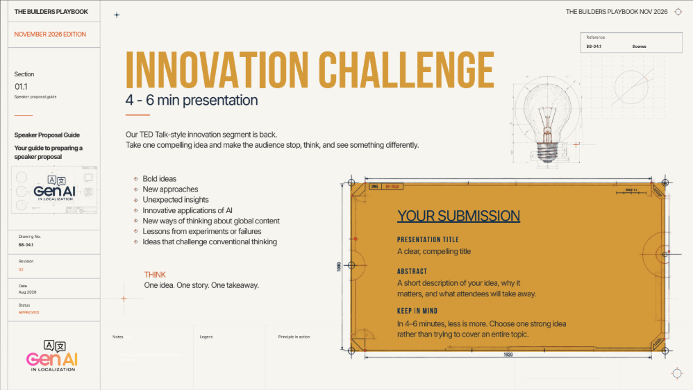 Innovation Challenge slide